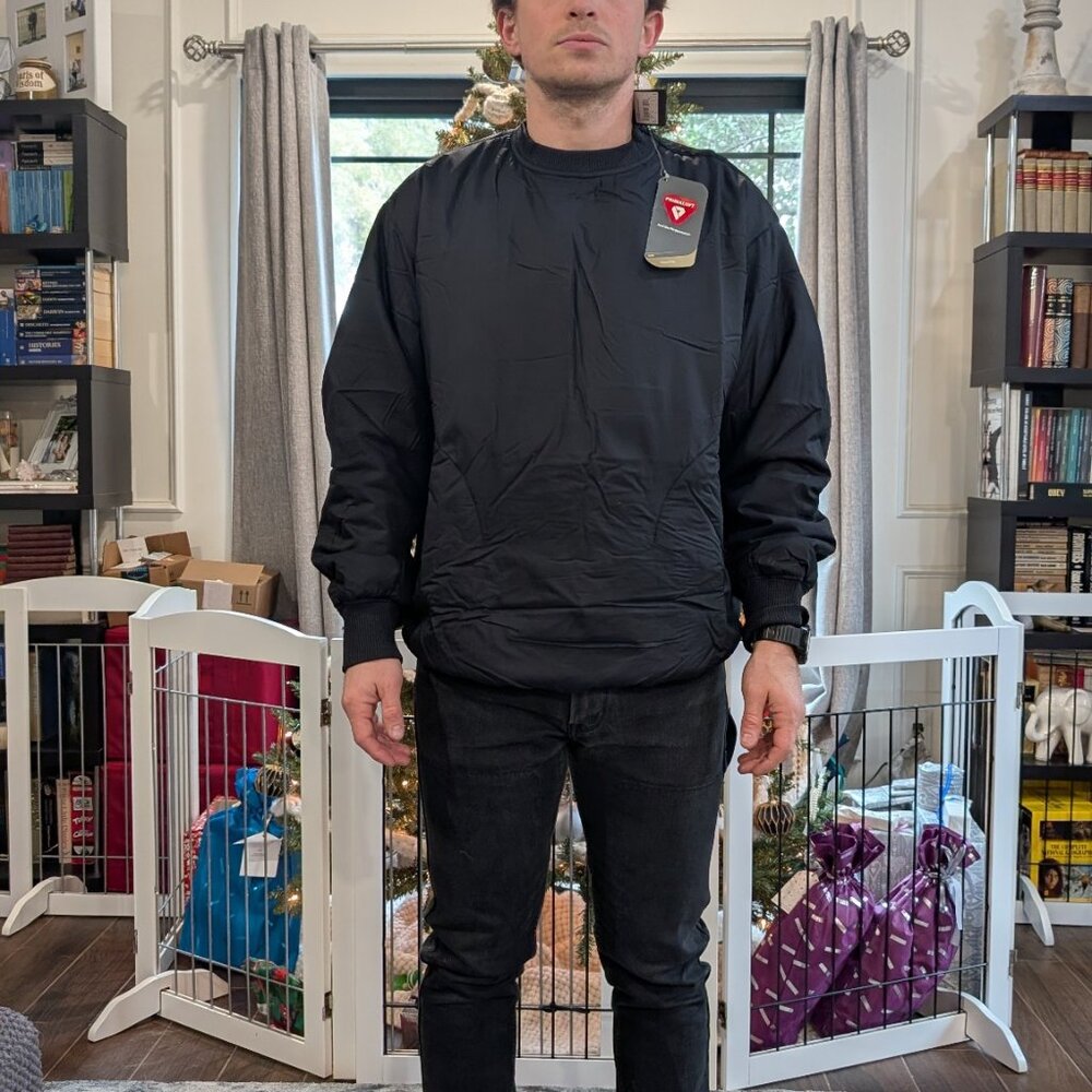 Y-3 Adidas Yohji Yamamoto Men's Black Puffer Sweater; NWT; Small